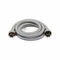 American Imaginations 72 in. Chrome Cylindrical Stainless Steel Washing Machine Supply Hose AI-37895